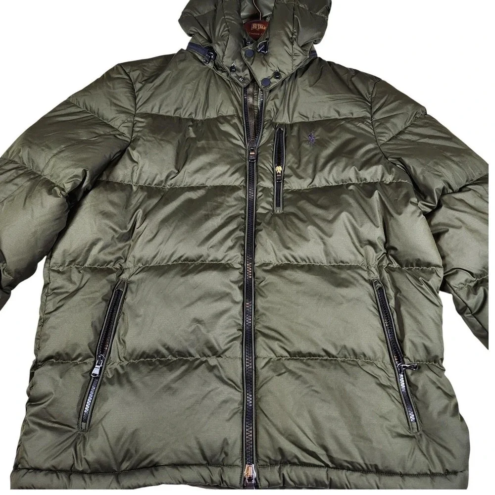 Polo Ralph Lauren Gorham Down Jacket Mens Large‎ Olive Green Puffer NWOT